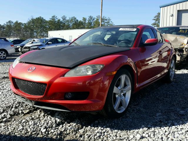 JM1FE17N440128198 - 2004 MAZDA RX8 RED photo 2