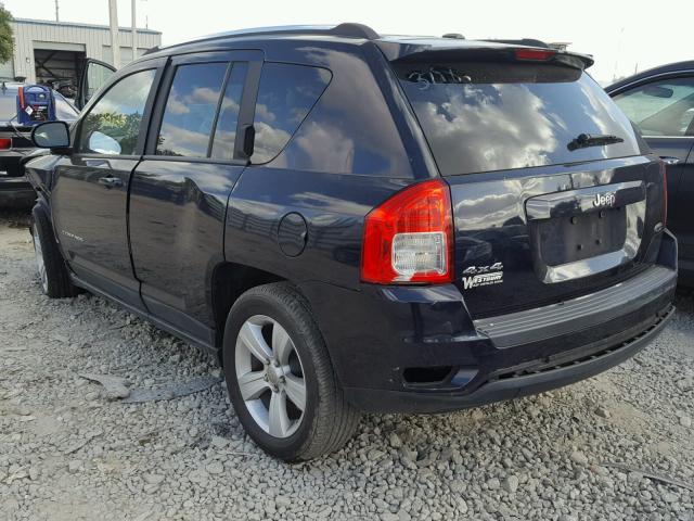 1J4NF1FB1BD193798 - 2011 JEEP COMPASS SP BLUE photo 3