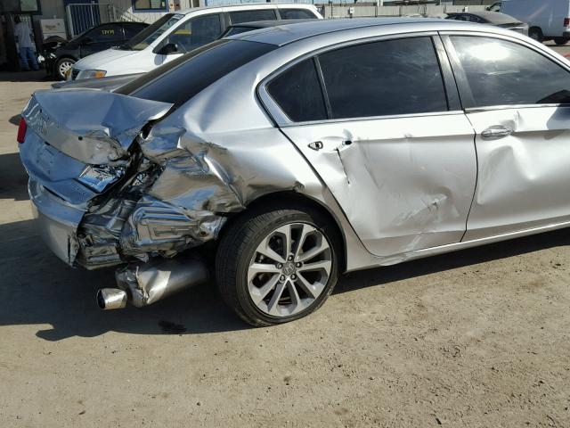 1HGCR2F53FA179981 - 2015 HONDA ACCORD SPO SILVER photo 9