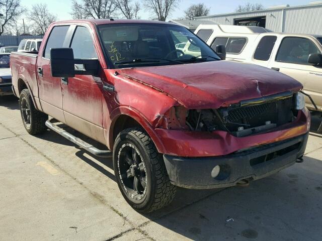 1FTPW14508FC05593 - 2008 FORD F150 SUPER RED photo 1