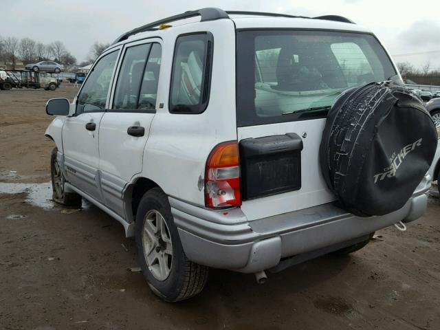 2CNBJ634226944430 - 2002 CHEVROLET TRACKER LT WHITE photo 3