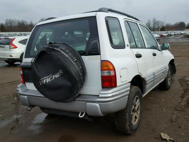 2CNBJ634226944430 - 2002 CHEVROLET TRACKER LT WHITE photo 4