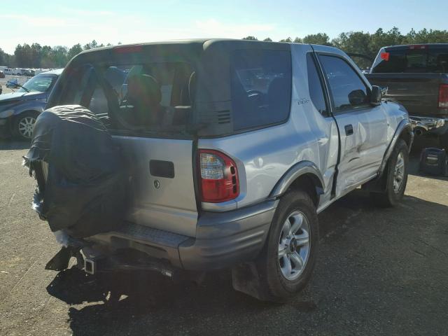 4S2CK57D524340841 - 2002 ISUZU RODEO SPOR SILVER photo 4