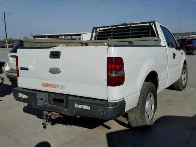 1FTRF12W67KC60396 - 2007 FORD F150 WHITE photo 4