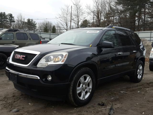 1GKLVLED8AJ238741 - 2010 GMC ACADIA SLE BLACK photo 2