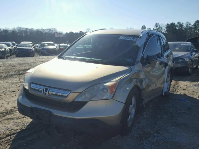 3CZRE38358G705015 - 2008 HONDA CR-V LX GOLD photo 2