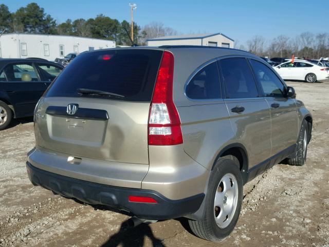 3CZRE38358G705015 - 2008 HONDA CR-V LX GOLD photo 4