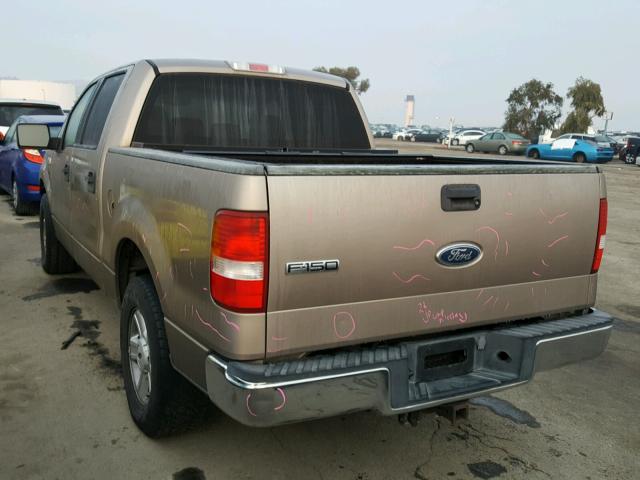 1FTRW12W84KD24157 - 2004 FORD F150 SUPER GOLD photo 3