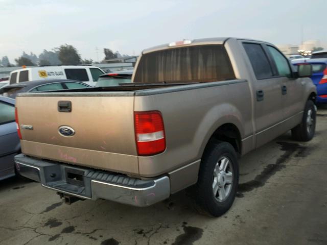 1FTRW12W84KD24157 - 2004 FORD F150 SUPER GOLD photo 4