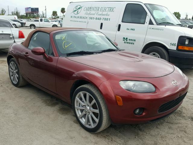 JM1NC25FX60120175 - 2006 MAZDA MX-5 MIATA BURGUNDY photo 1