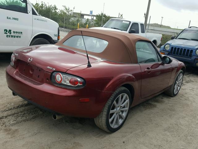 JM1NC25FX60120175 - 2006 MAZDA MX-5 MIATA BURGUNDY photo 4