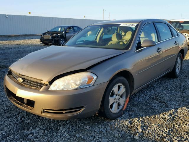 2G1WT55N979359715 - 2007 CHEVROLET IMPALA LT TAN photo 2