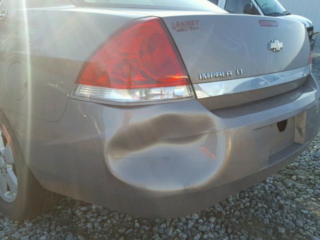 2G1WT55N979359715 - 2007 CHEVROLET IMPALA LT TAN photo 9