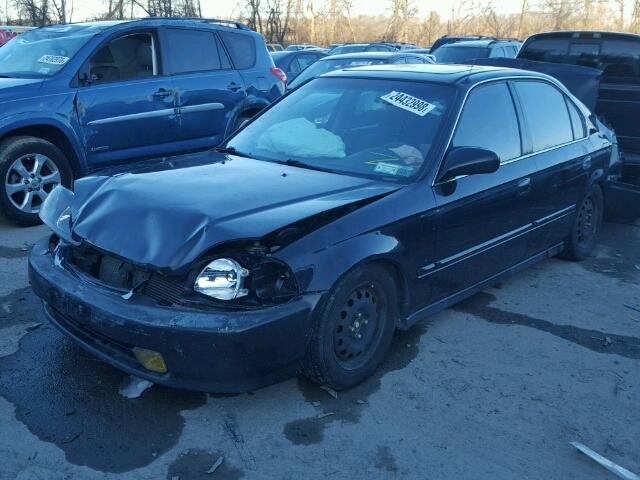 1HGEJ8547TL054784 - 1996 HONDA CIVIC EX BLACK photo 2