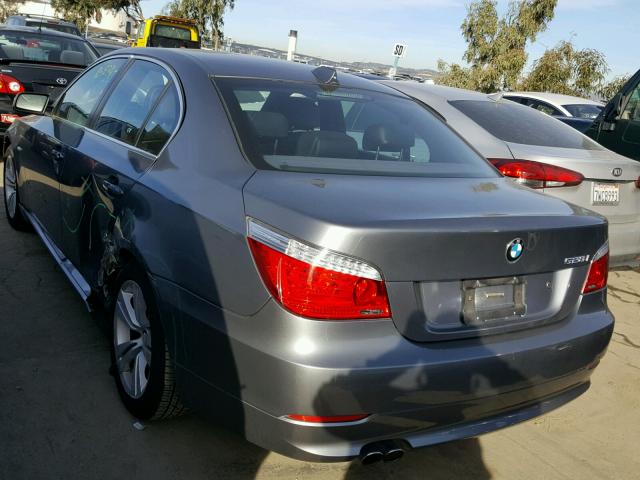 WBANU5C5XAC126071 - 2010 BMW 528 I GRAY photo 3