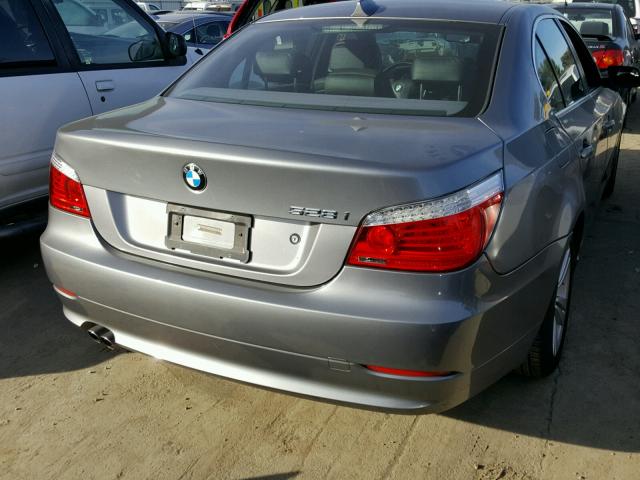 WBANU5C5XAC126071 - 2010 BMW 528 I GRAY photo 4