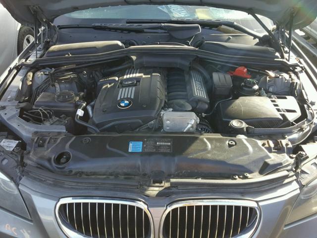 WBANU5C5XAC126071 - 2010 BMW 528 I GRAY photo 7