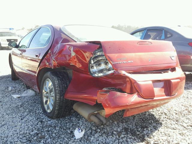 2C3HE66G24H690108 - 2004 CHRYSLER 300M RED photo 3