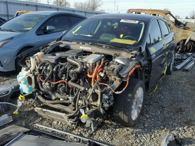 3FA6P0PU3ER177900 - 2014 FORD FUSION SE GRAY photo 2