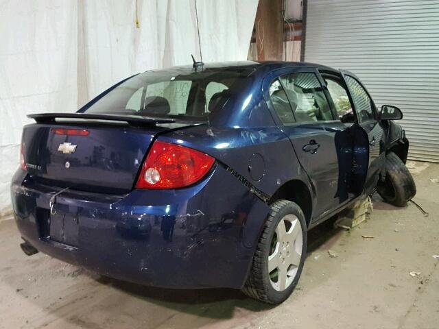 1G1AT58H797157380 - 2009 CHEVROLET COBALT LT BLUE photo 4