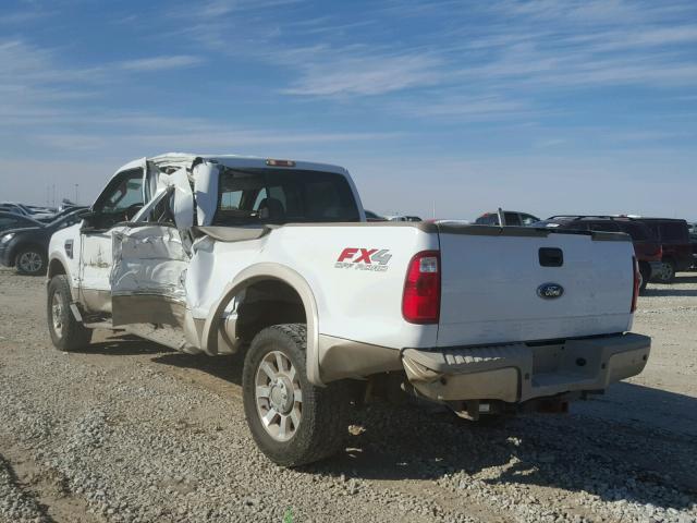 1FTWW3BR9AEA56092 - 2010 FORD F350 SUPER WHITE photo 3