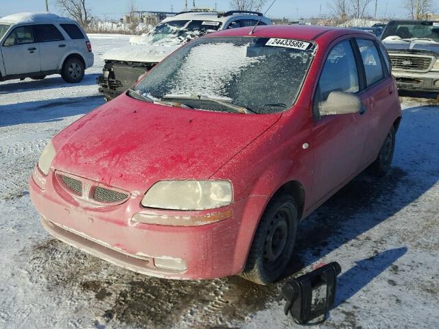 KL2TD65617B735590 - 2007 PONTIAC WAVE RED photo 2