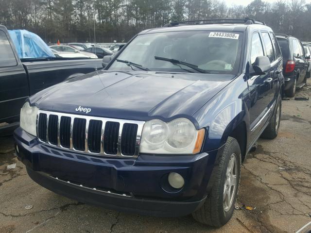 1J4HS58N75C526667 - 2005 JEEP GRAND CHER BLUE photo 2