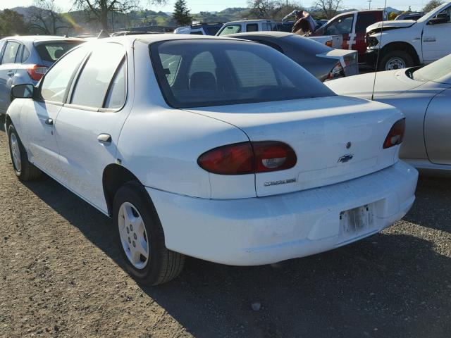 1G1JC5249Y7251815 - 2000 CHEVROLET CAVALIER WHITE photo 3