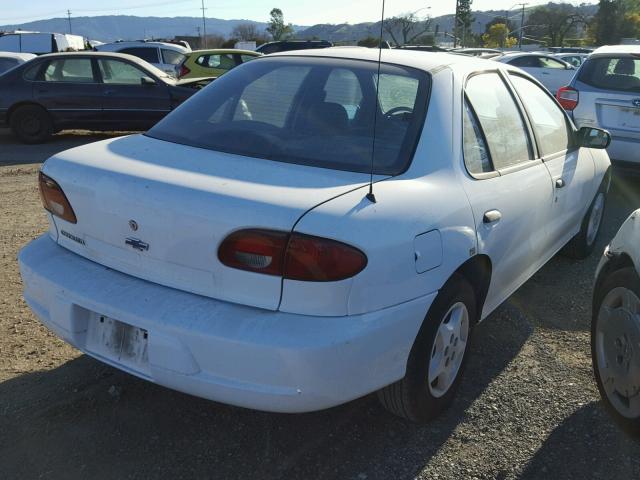 1G1JC5249Y7251815 - 2000 CHEVROLET CAVALIER WHITE photo 4