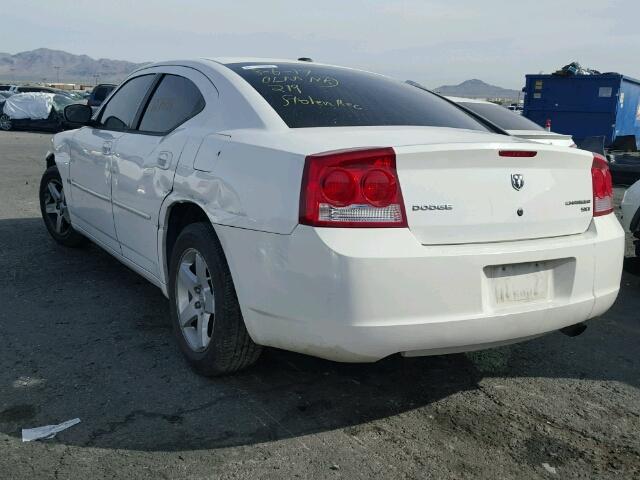 2B3CA3CV1AH188562 - 2010 DODGE CHARGER SX WHITE photo 3