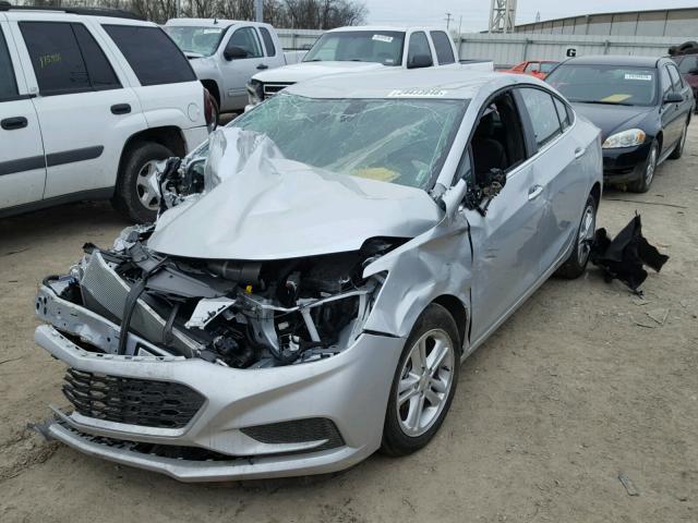 1G1BE5SM3H7238654 - 2017 CHEVROLET CRUZE LT SILVER photo 2