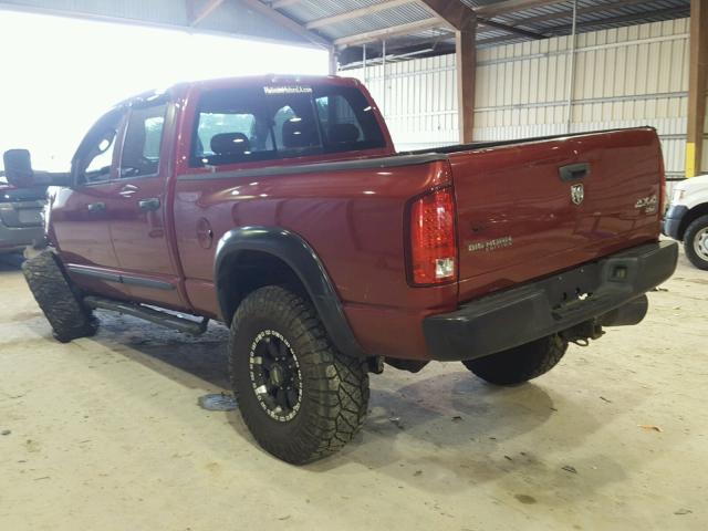 1D7KS28C47J508625 - 2007 DODGE RAM 2500 S MAROON photo 3