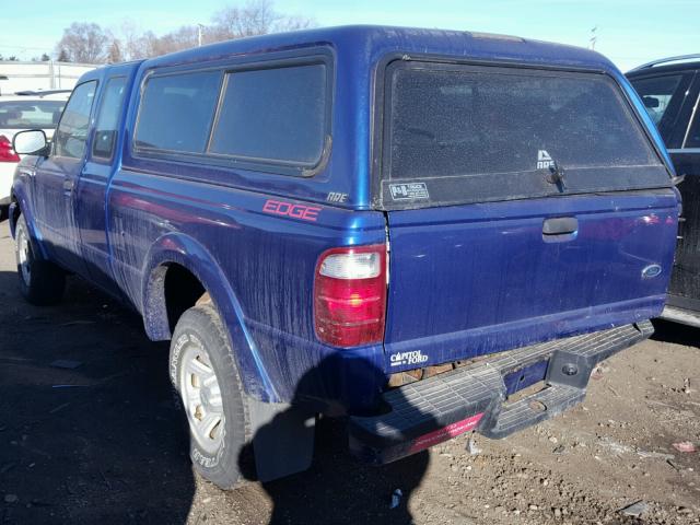 1FTYR14UX5PA14367 - 2005 FORD RANGER SUP BLUE photo 3