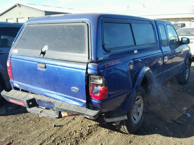 1FTYR14UX5PA14367 - 2005 FORD RANGER SUP BLUE photo 4