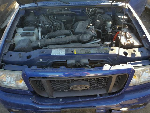 1FTYR14UX5PA14367 - 2005 FORD RANGER SUP BLUE photo 7