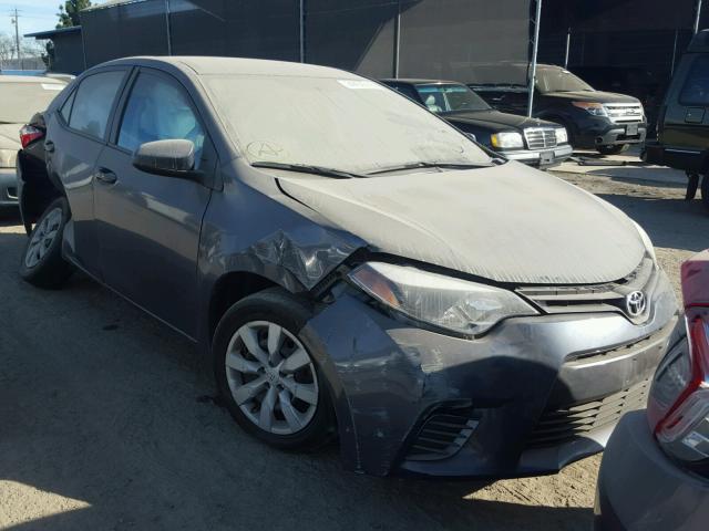 5YFBURHE8GP425855 - 2016 TOYOTA COROLLA L GRAY photo 1