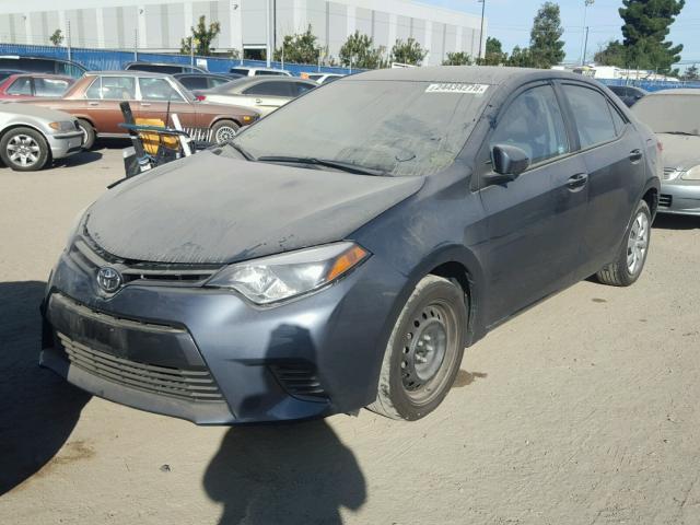 5YFBURHE8GP425855 - 2016 TOYOTA COROLLA L GRAY photo 2