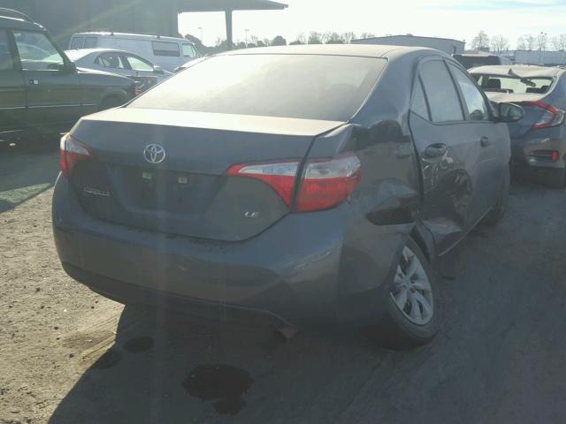 5YFBURHE8GP425855 - 2016 TOYOTA COROLLA L GRAY photo 4