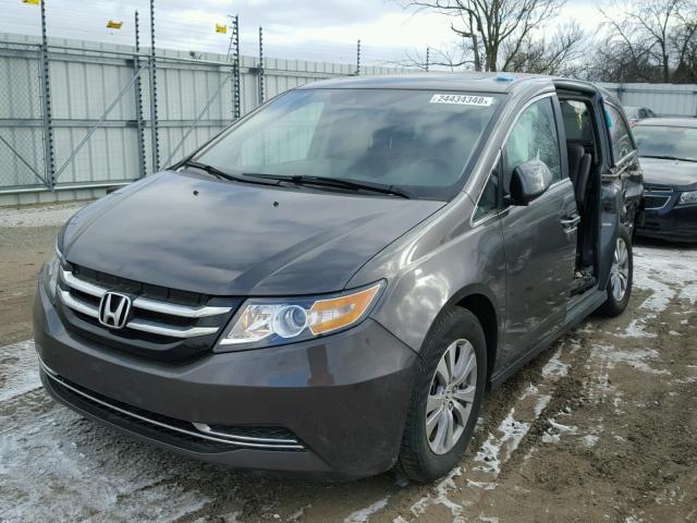 5FNRL5H67GB014056 - 2016 HONDA ODYSSEY EX GRAY photo 2