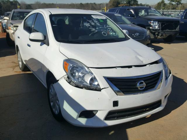 3N1CN7AP6EL865958 - 2014 NISSAN VERSA S WHITE photo 1