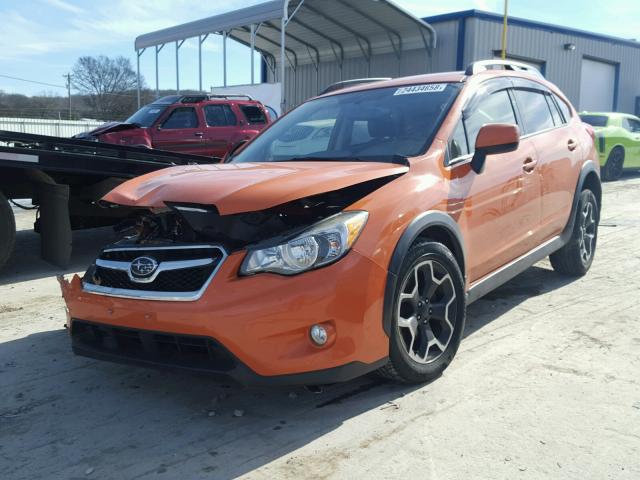 JF2GPAGC7E8312410 - 2014 SUBARU XV CROSSTR ORANGE photo 2