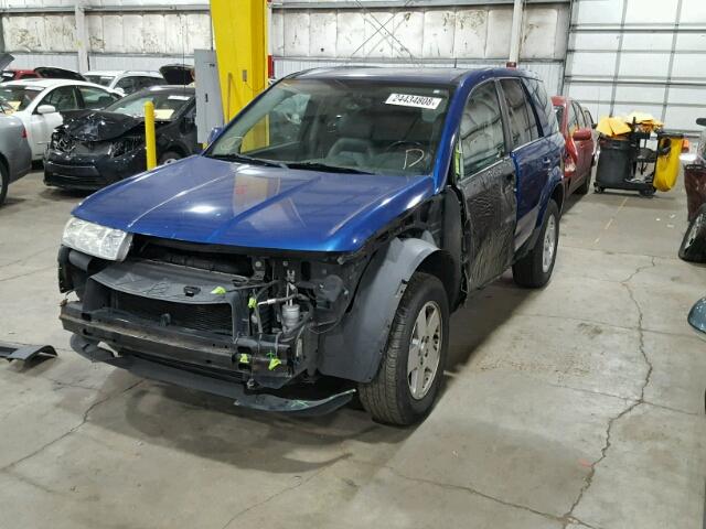 5GZCZ53425S849653 - 2005 SATURN VUE BLUE photo 2