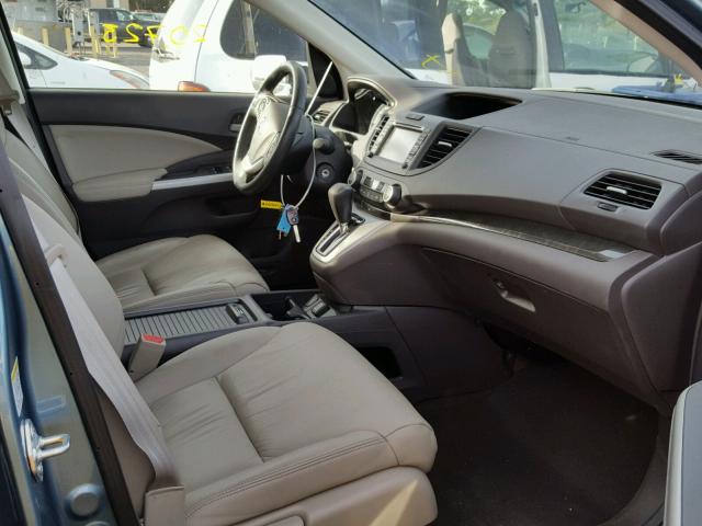 5J6RM3H72DL038178 - 2013 HONDA CR-V EXL BLUE photo 5