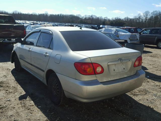 2T1BR32EX3C029833 - 2003 TOYOTA COROLLA CE SILVER photo 3