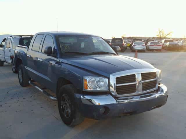 1D7HE48J36S509740 - 2006 DODGE DAKOTA QUA BLUE photo 1