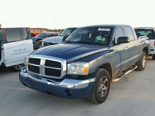 1D7HE48J36S509740 - 2006 DODGE DAKOTA QUA BLUE photo 2