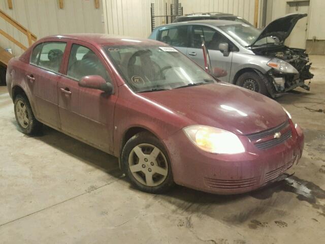 1G1AL55F387104967 - 2008 CHEVROLET COBALT LT RED photo 1