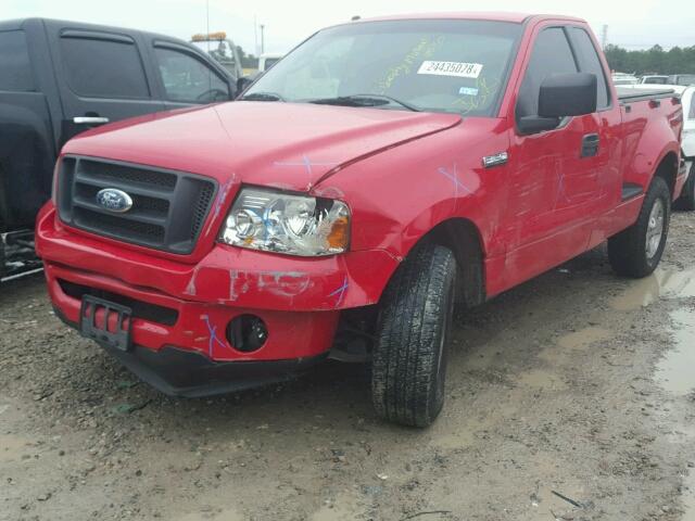 1FTRF02206KA58773 - 2006 FORD F150 RED photo 2