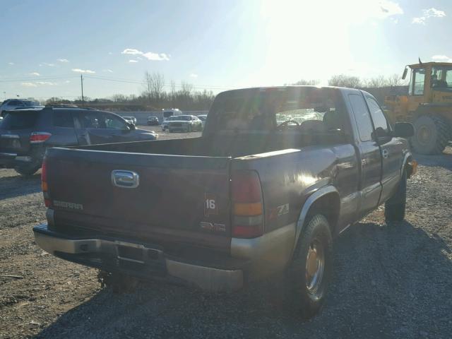 2GTEK19T731342735 - 2003 GMC NEW SIERRA MAROON photo 4