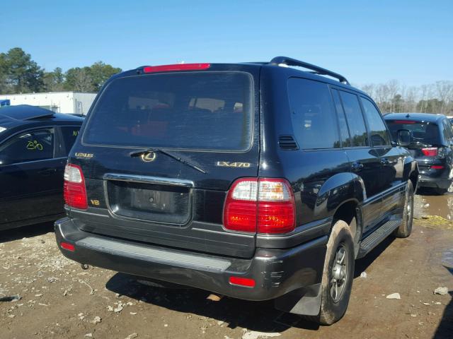 JTJHT00W323517869 - 2002 LEXUS LX 470 BLACK photo 4